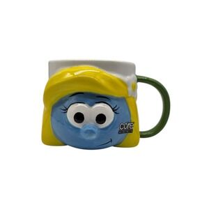 Smurfette Coffee Mug The Smurfs Core Home Ceramic‎ Cup Sculpted Collectible NEW